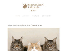 Tablet Screenshot of mainecoon-katze.de